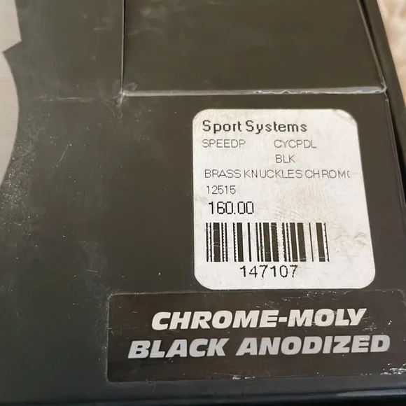 Unisex-Genuine Speedplay Brass Knuckles Pedal Set, Black, Chrome-moly, Brand - Picture 5 of 7